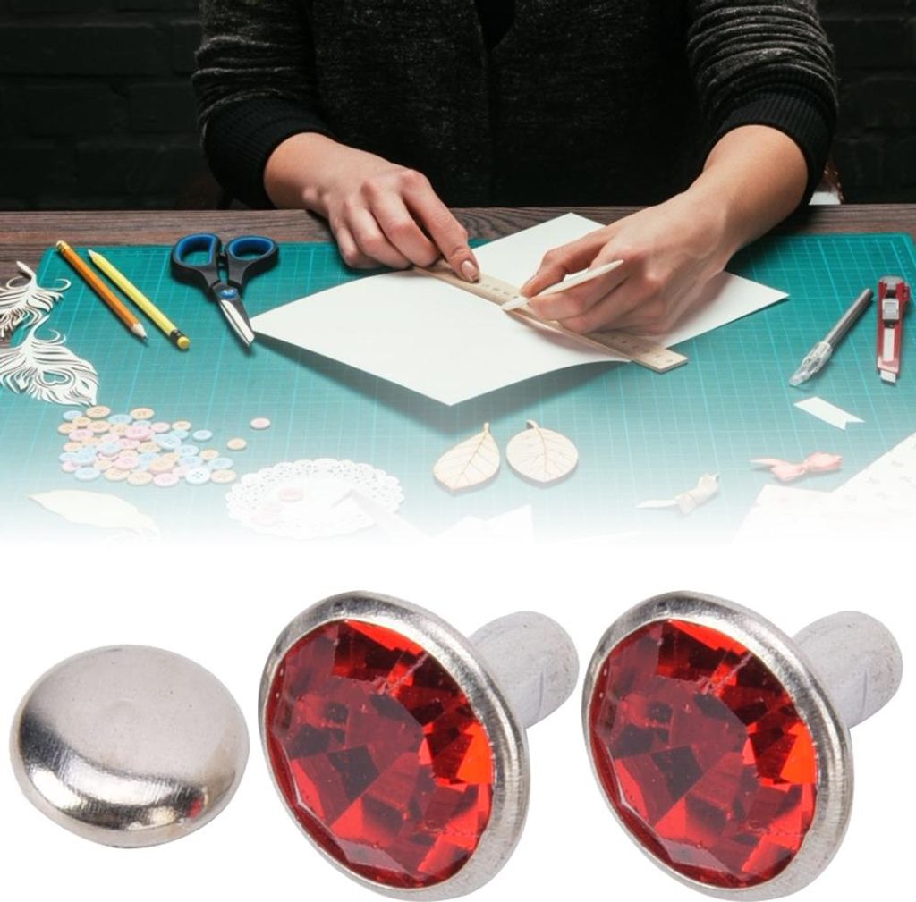 50 pcs. de rivets Ines pour le cuir, les tissus gras et les Image du produit 
