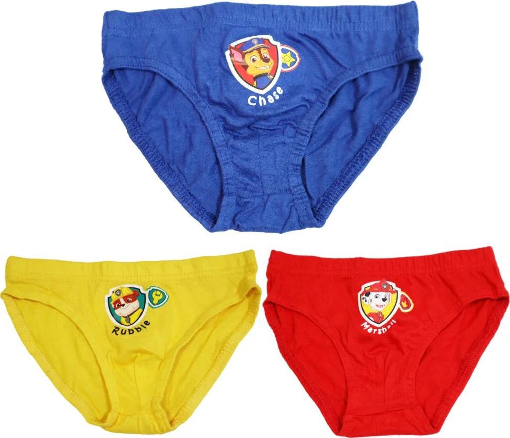 Paw Patrol Chase Rubble 3er Pack Slips Kinder Jungen Produktbild 
