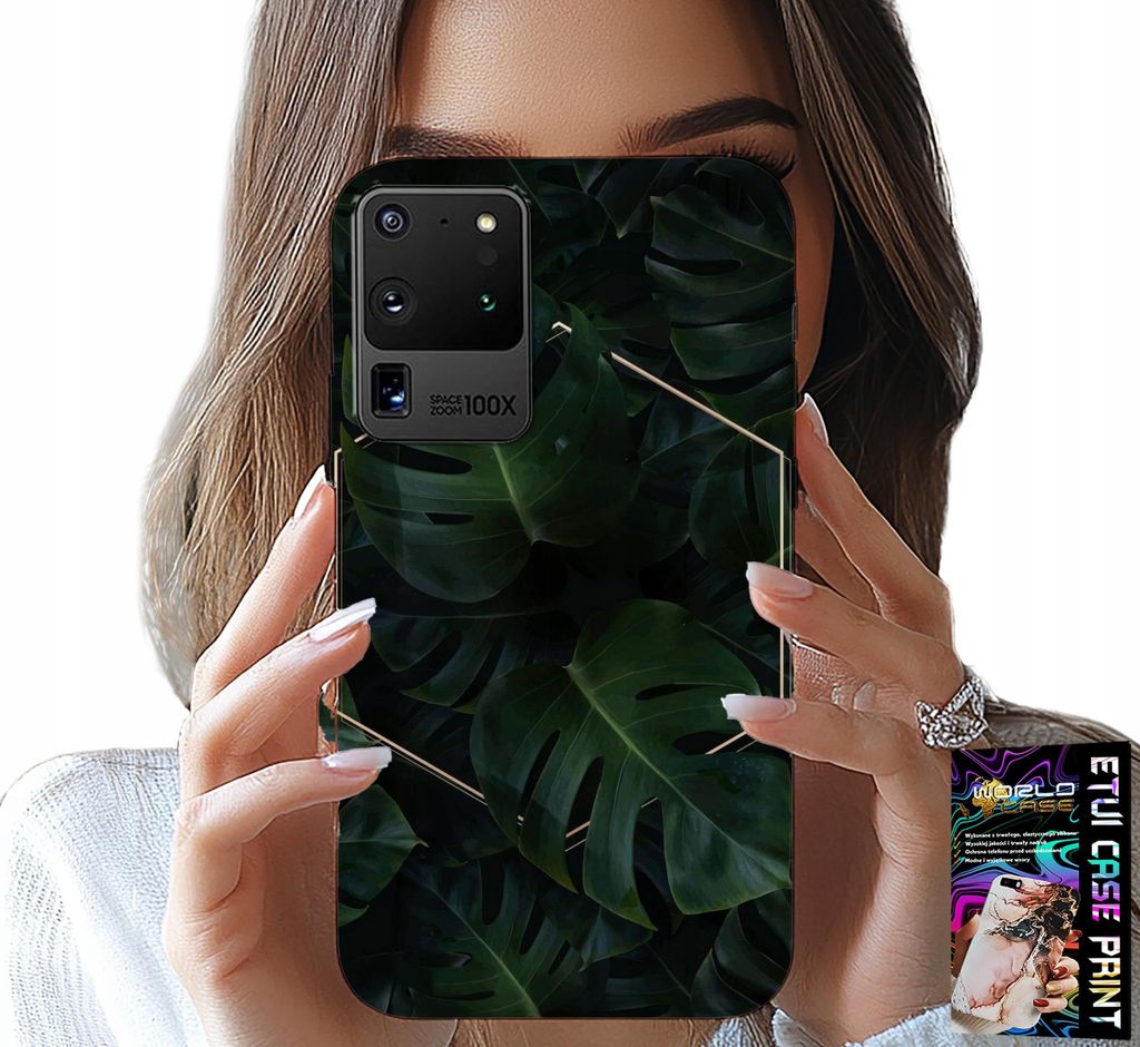 ETUI FÜR SAMSUNG GALAXY S20 Ultra - ELEGANTES BLATT MODERNES HÜTTENDESIGN
