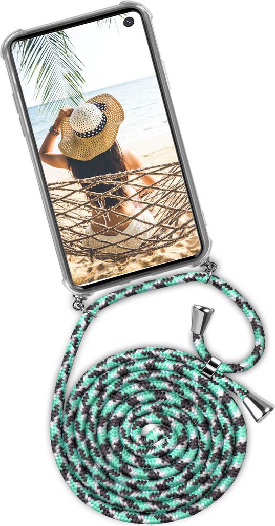TWIST-Case + TWIST-Cord für Samsung Galaxy S10, Farbe:Seashell (Silber)