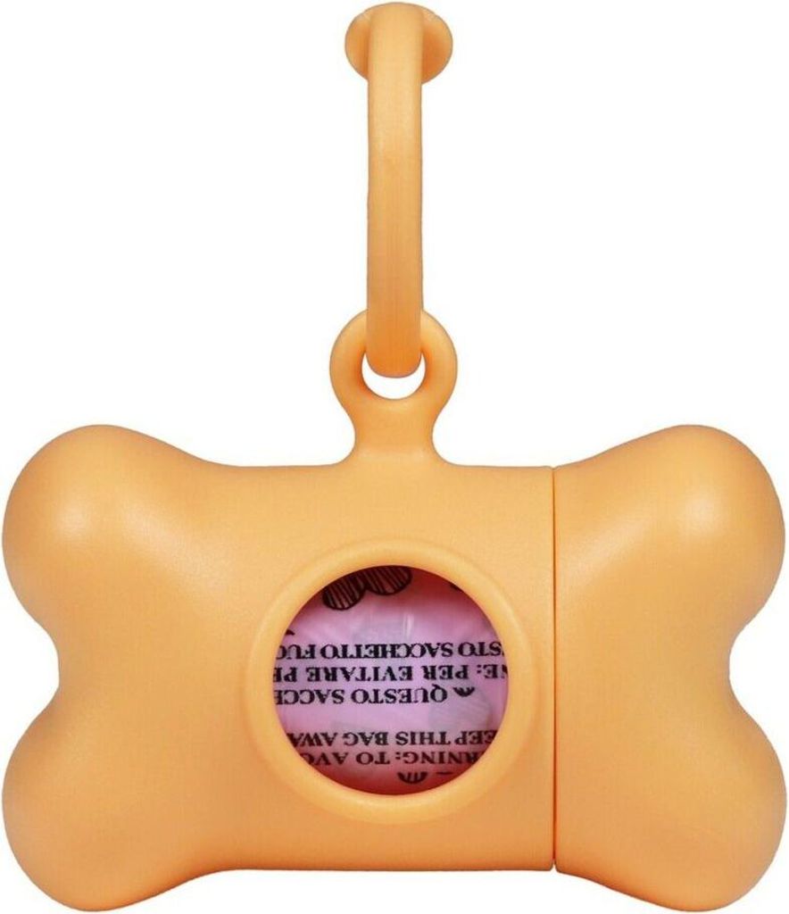 Kotbeutelspender United Pets Bon Ton Nano Classic Hund Orange (6 x 3 x 4 cm)