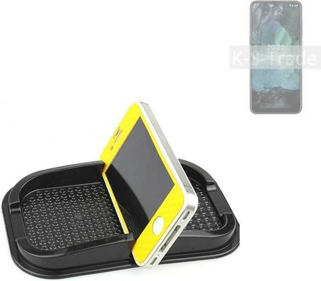 K-S-Trade Auto Anti Rutsch Matte Smartphone-Halter kompatibel mit Nokia G21 Haft Pad Armaturenbrett Handy-Halterung Silikon