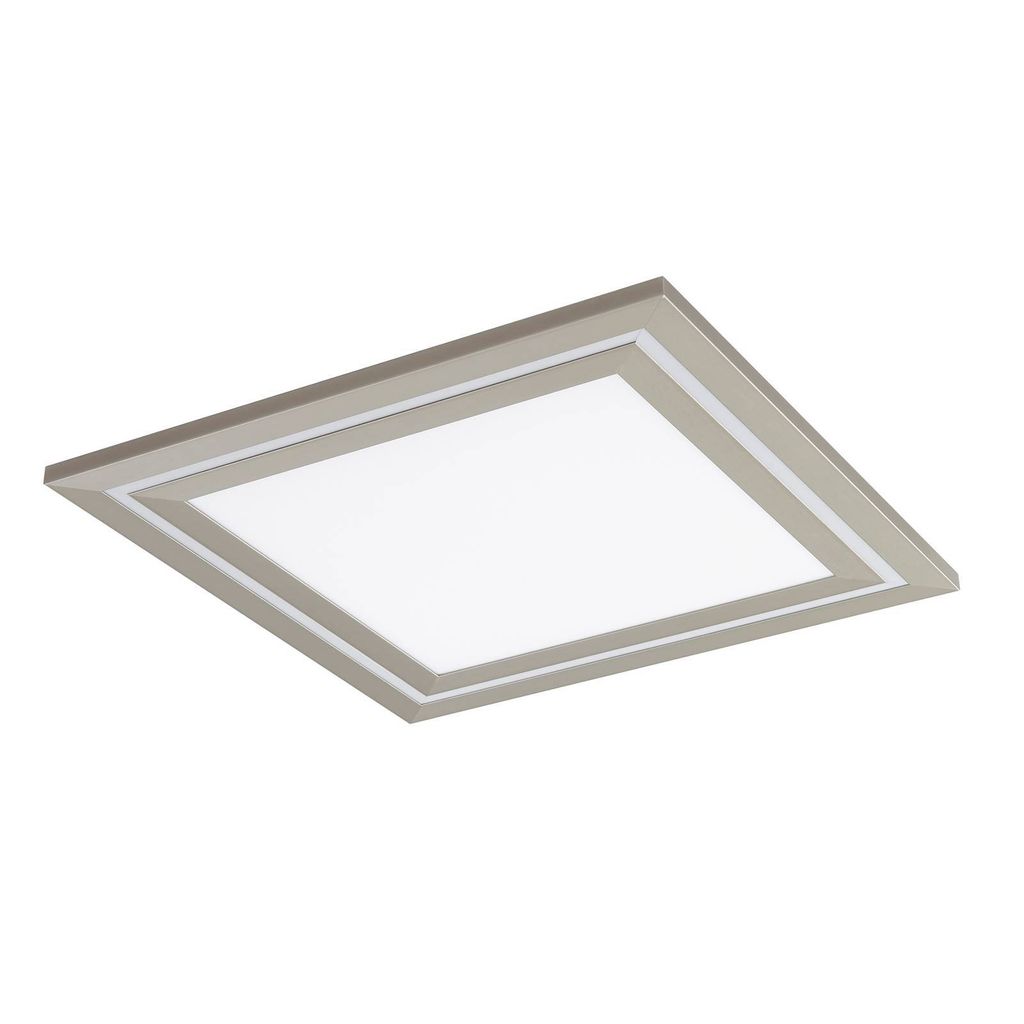Lucande LED-Deckenlampe Leicy, nickel 60 cm RGB color flow