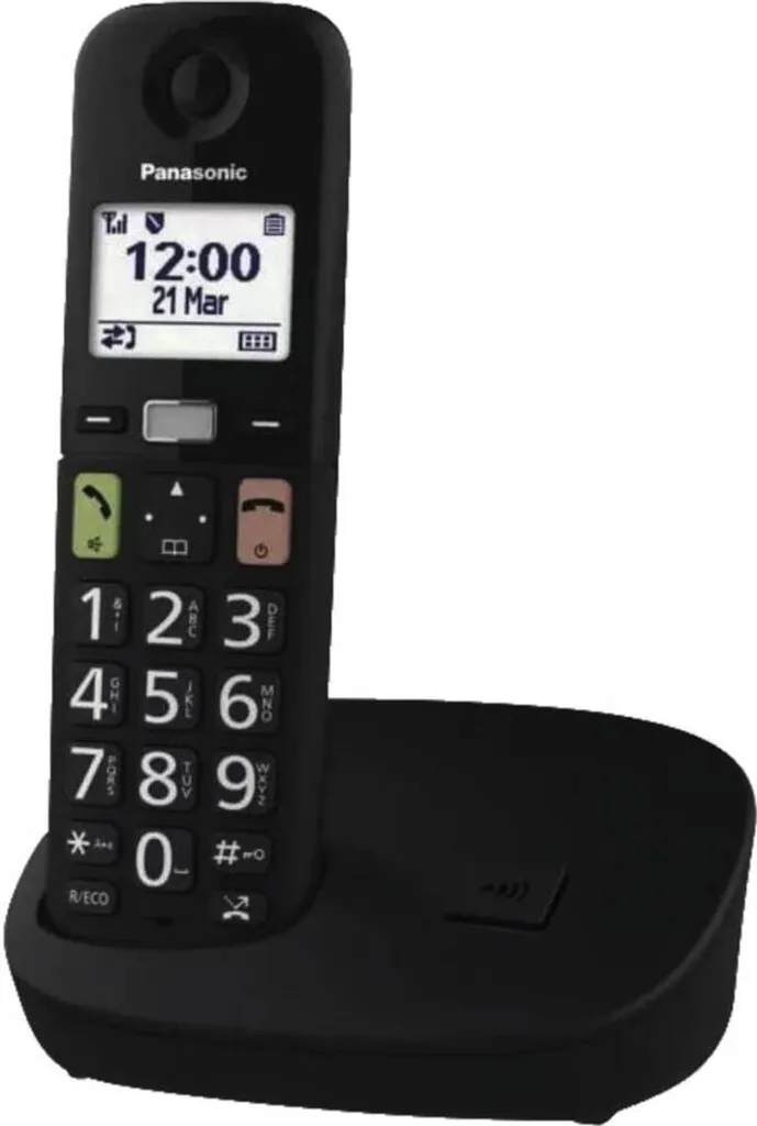 Téléphone DECT Panasonic KX-TGU110EXB touches larges et son amplifié