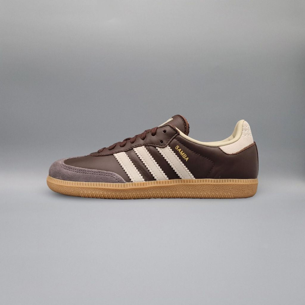 Adidas Samba OG Brown Putty Grey Gold Metallic EUR 39 1/3