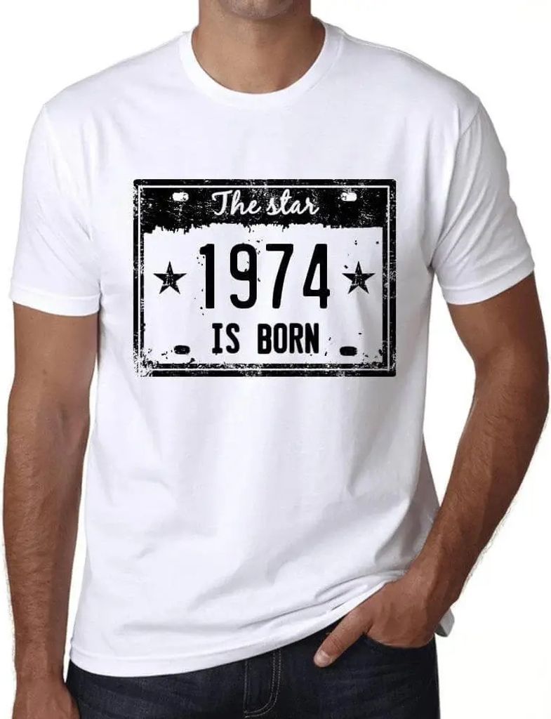 Herren Grafik T-Shirt Der Star wird 1974 geboren – The Star Is Born in 1974 – Geschenk 50. Geburtstag Jahrestag 50 Jahre Jubiläum 50 Jährige ...