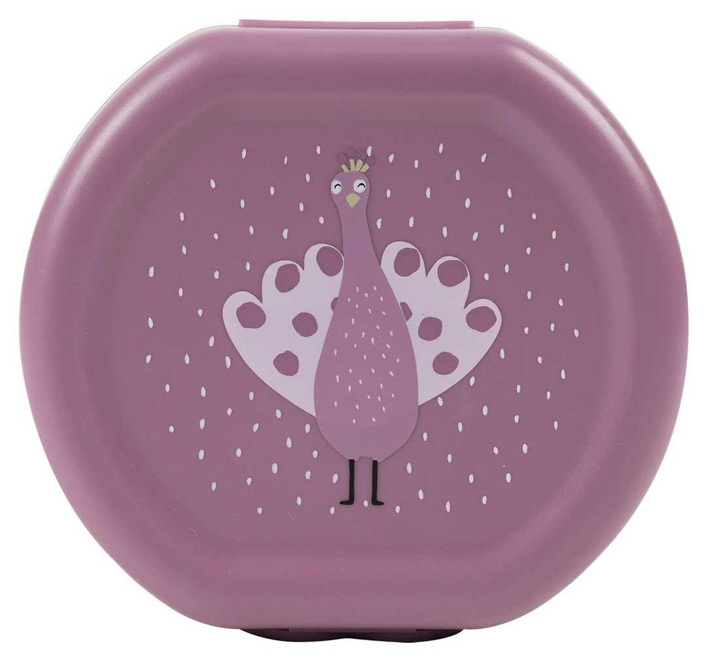 Trixie Snackbox Set mit Clip - Mrs. Peacock - 2 Stück - BPA-frei - Kinder