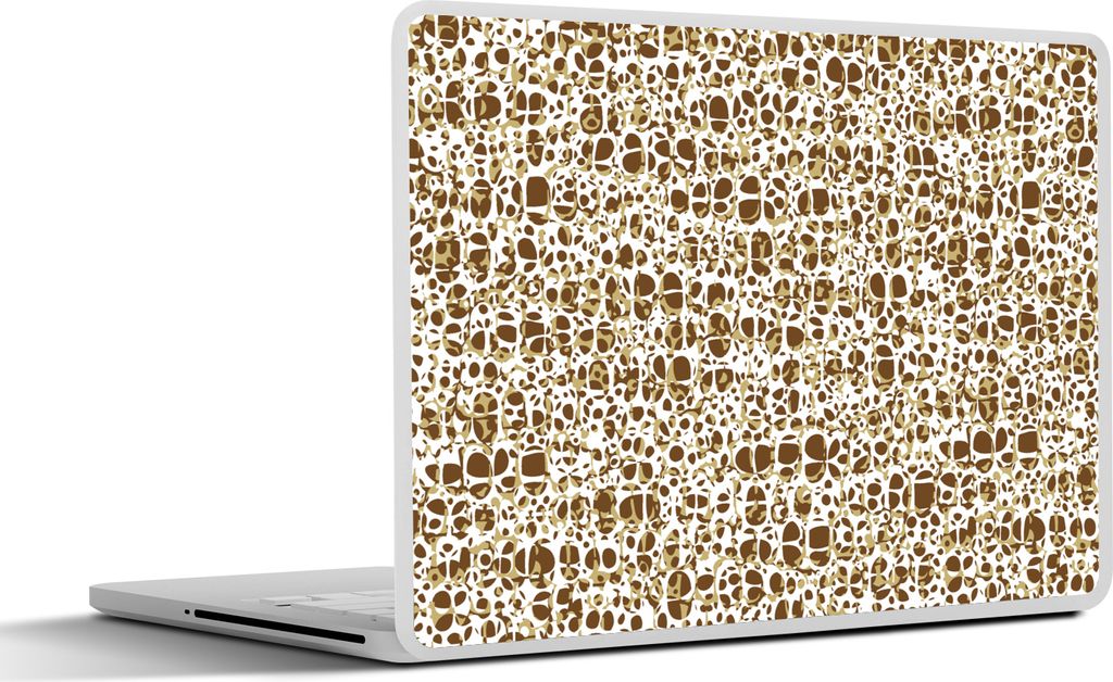 MuchoWow Laptop Aufkleber Sticker Cover Tierhaut - Reptilien - Braun - Muster 31x22.5 cm - Laptop-Deko