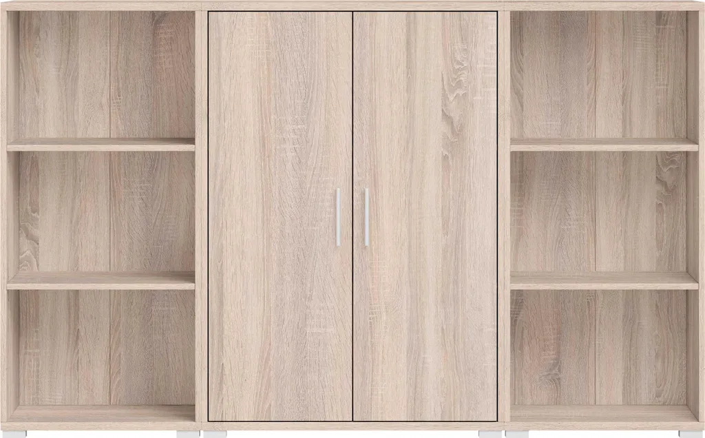 Armoire en chêne Sonoma de 3 niveaux de rangement pour bureau - 10