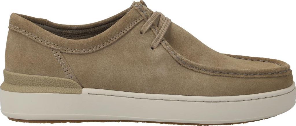 Clarks Sneaker Courtlite Seam, Rauleder, Grün, Herren
