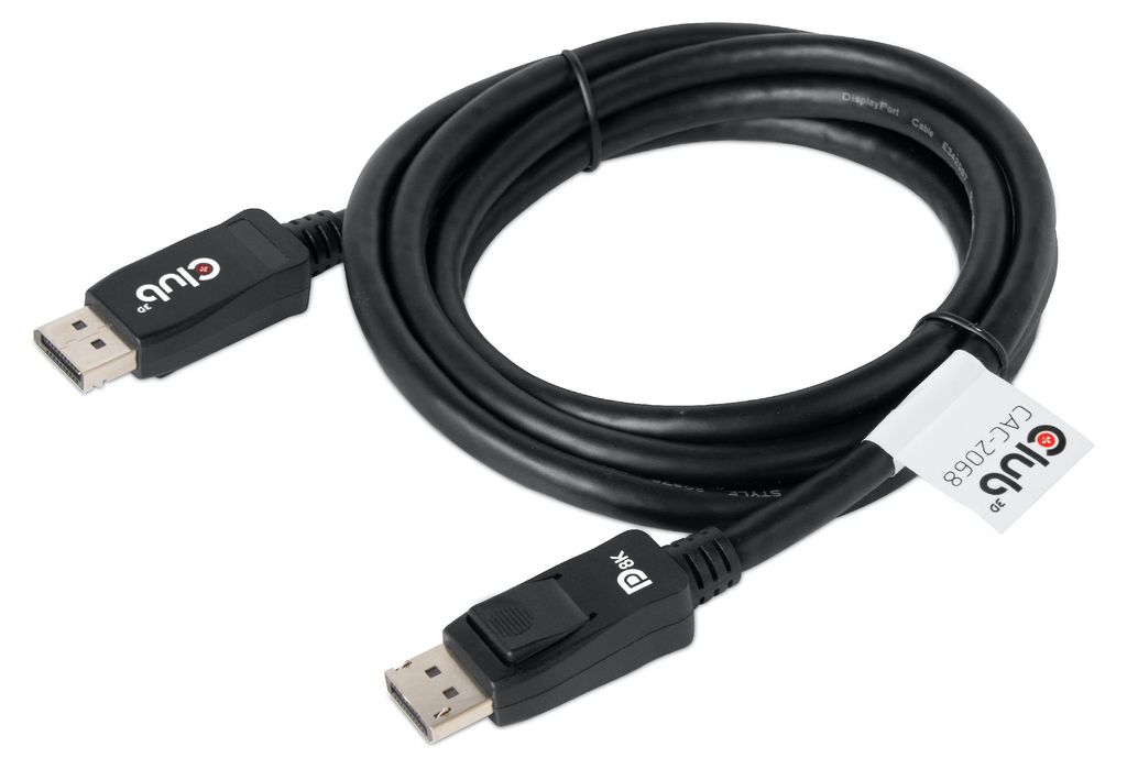 Club3D DisplayPort-Kabel 1.4 HBR3 32.4Gb/s 2m 8K60Hz St/St Polybeutel