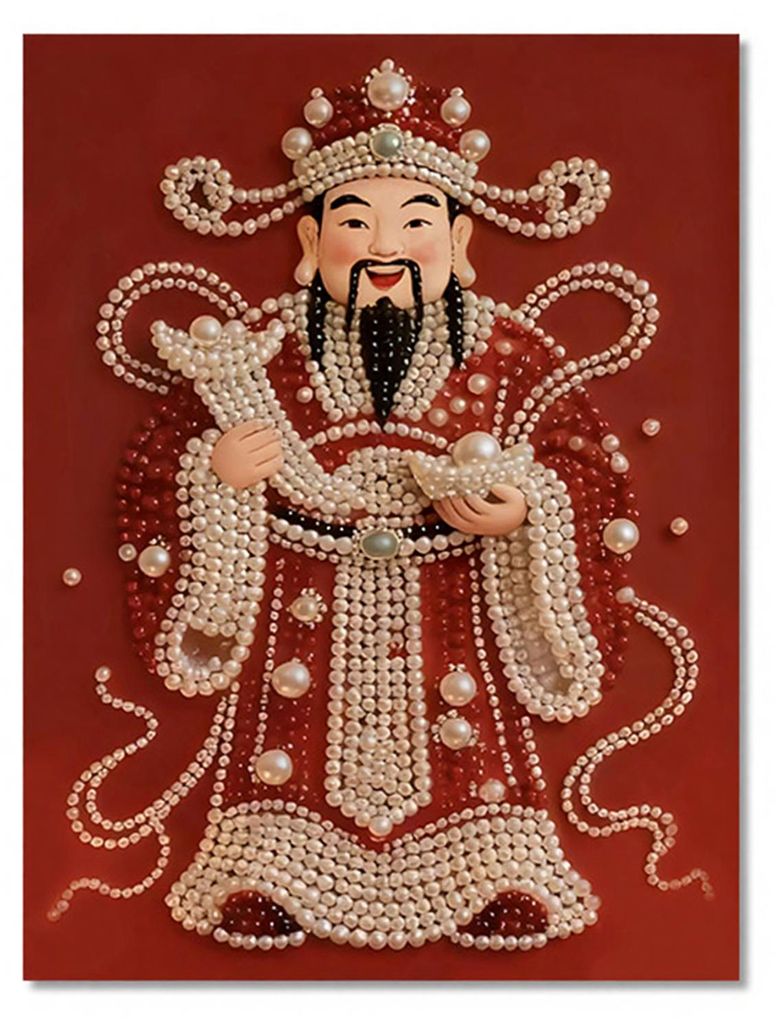 Chinesisches Pferdejahr-Malset mit Kunstperlen, DIY 3D-Wandkunst zum Mondneujahr, Tierkreiszeichen-Pferd-Bastelset für Zuhause, Frühlingsfestgesc...