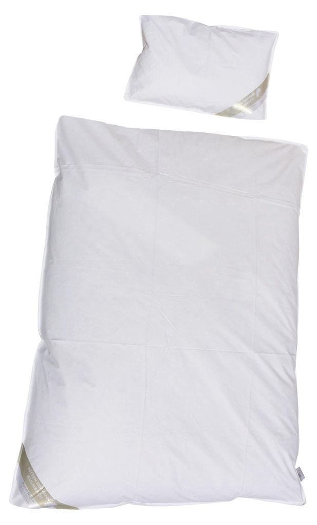 Set Kinder Winter Daunenbett Daunendecke 100x135 + Kopfkissen 40x60 100% Daunen