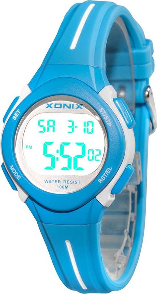 Uhr, Serie DE, Quarzwerk, 100m wasserdicht, Stoppuhr, Alarm, Datum, Hintergrundbeleuchtung, antiallergisch