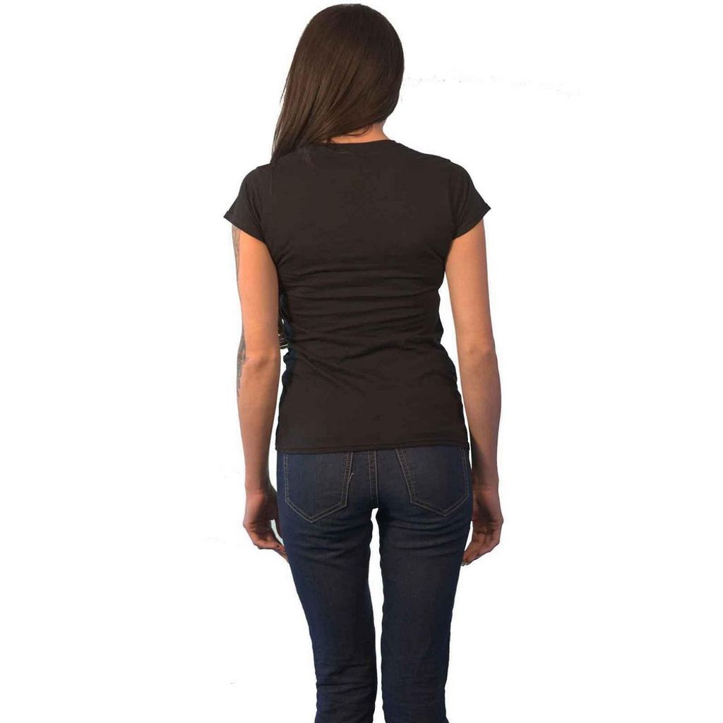 T-shirt Slim Femme Depeche Mode 'People Are People' - Noir, 100% Coton, Neuf Avec étiquette