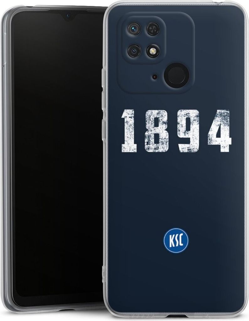 DeinDesign Handyhülle für Xiaomi Redmi 10C Silikon Hülle Case Smartphone Schutzhülle Bundesliga KSC Karlsruher SC