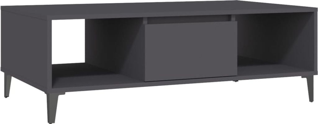 Couchtisch Grau 103,5x60x35 cm Holzwerkstoff
