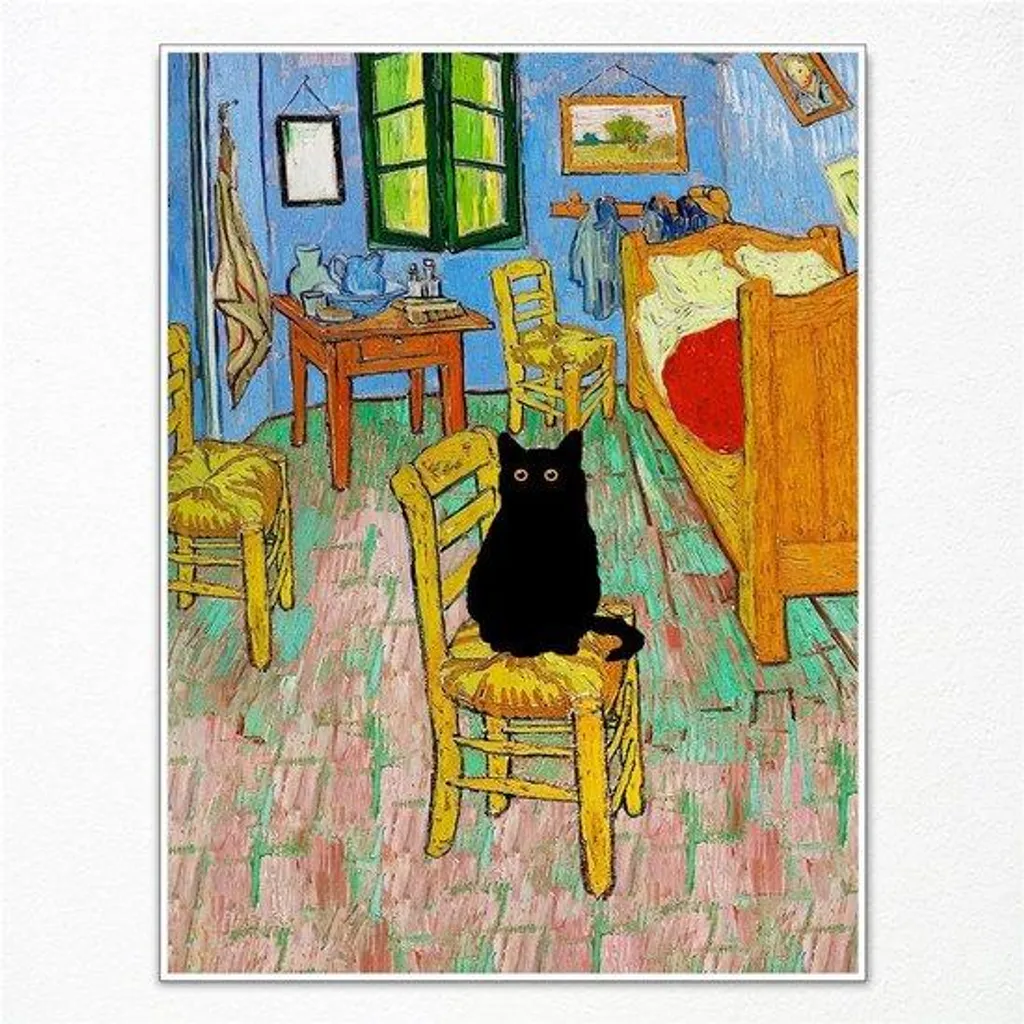Décoration murale tableau sur toile Van Gogh 30x40 cm pour intérieur