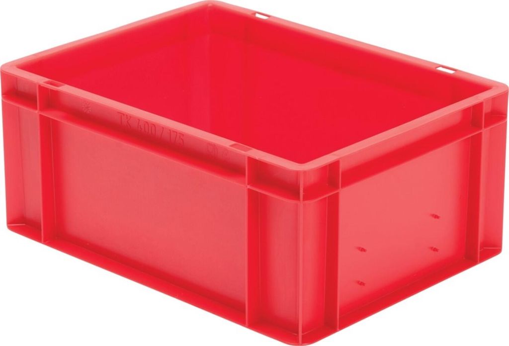 LA-KA-PE Transport-Stapelkasten B400xT300xH175 mm gelb, geschlossen ohne Griffloch