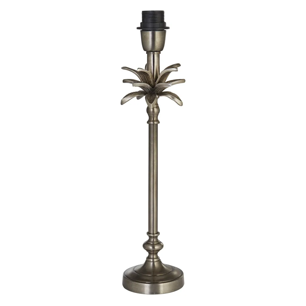 Lampe de Table Palm Nickel - Éclairage d'Ambiance pour Bureau et Salon