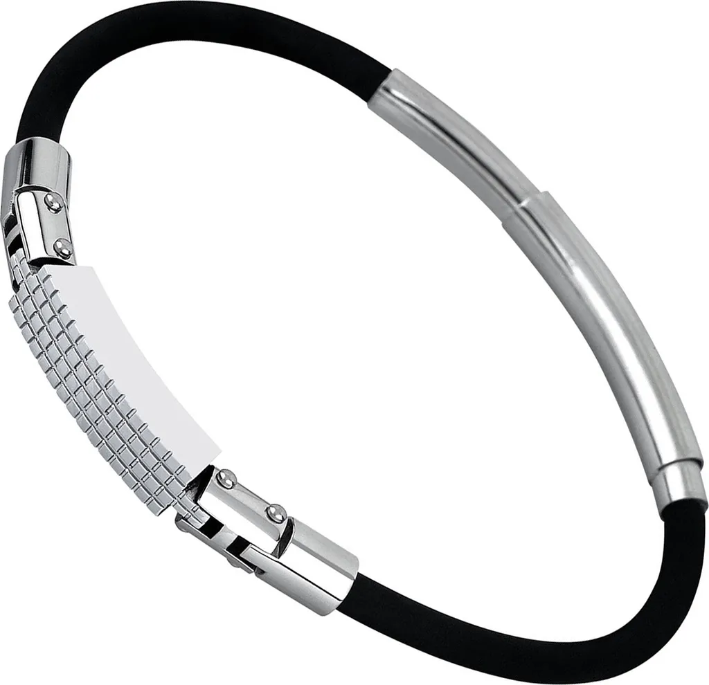 Bracciale Lotus Style LS1734-2/1 Uomo Acciaio Inox Argento e Nero