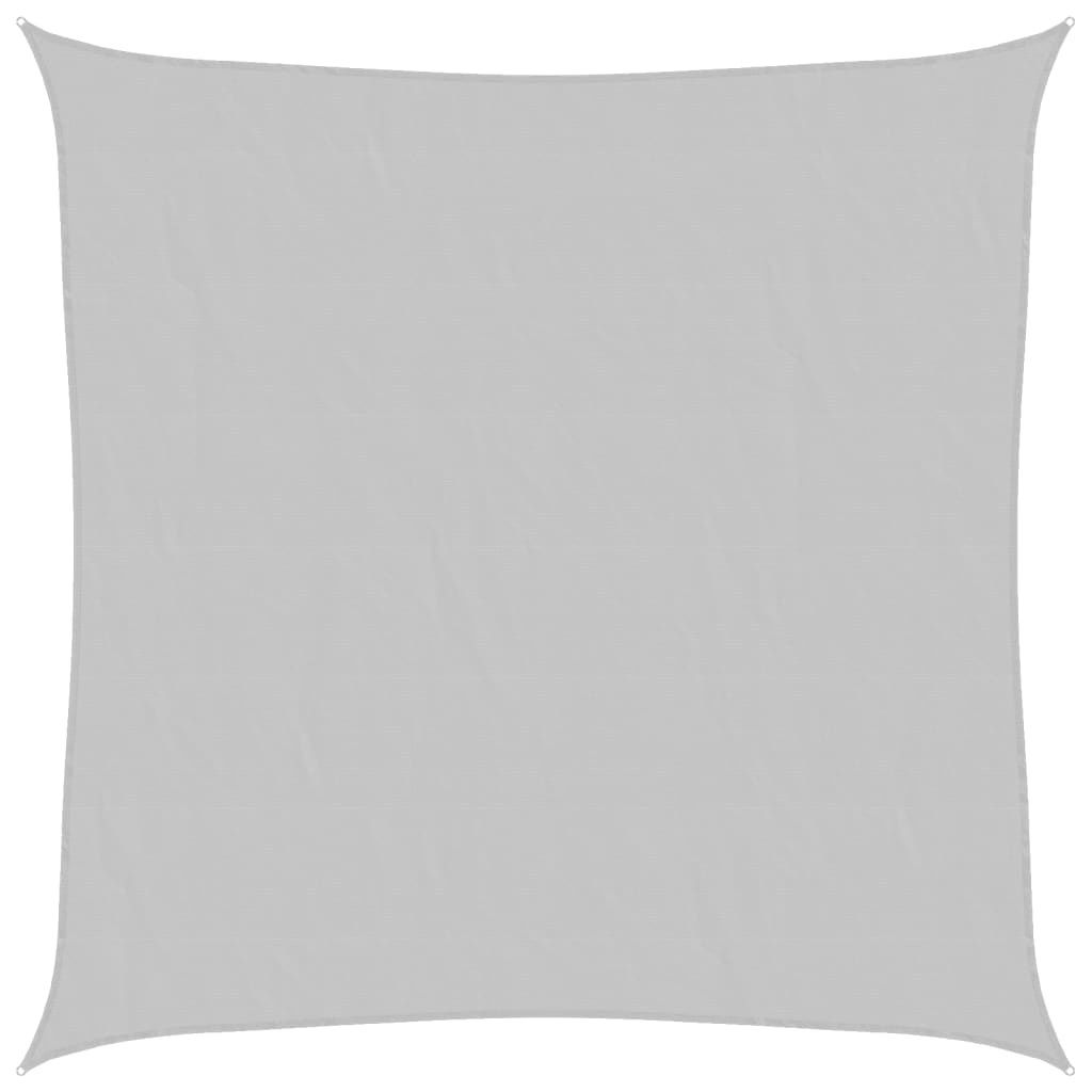 Sonnensegel Hellgrau 3,6x3,6 m 100% Polyester Oxford