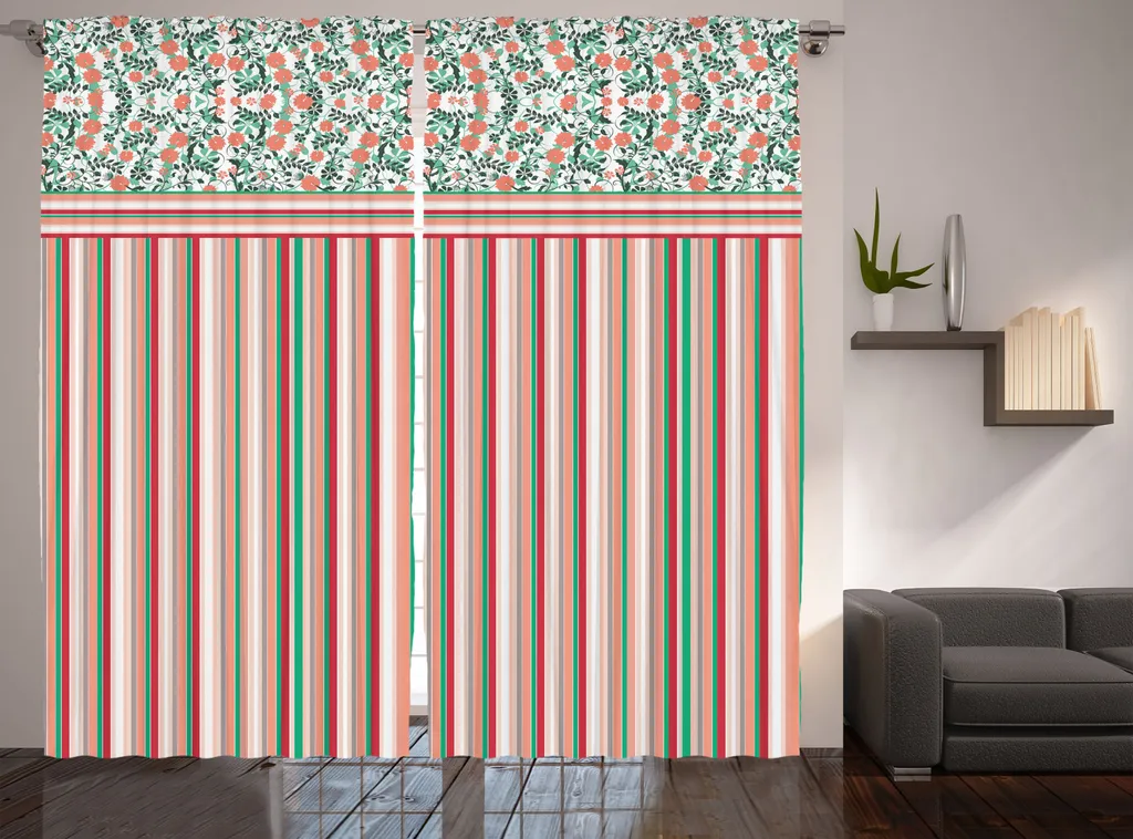 Rideau Salon 280x225 cm avec Crochets : Solution pour Fenêtres Larges