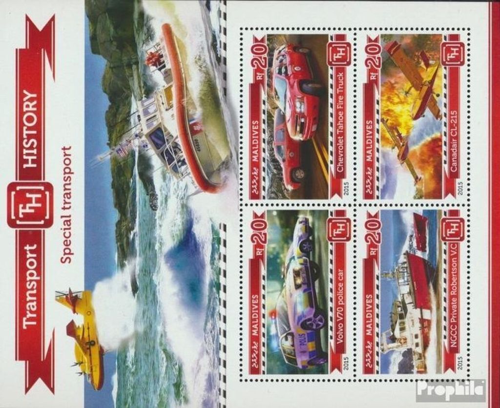 Briefmarken Malediven 2015 Mi 5515-5518 Kleinbogen (kompl. Ausg.) postfrisch Sondertransport