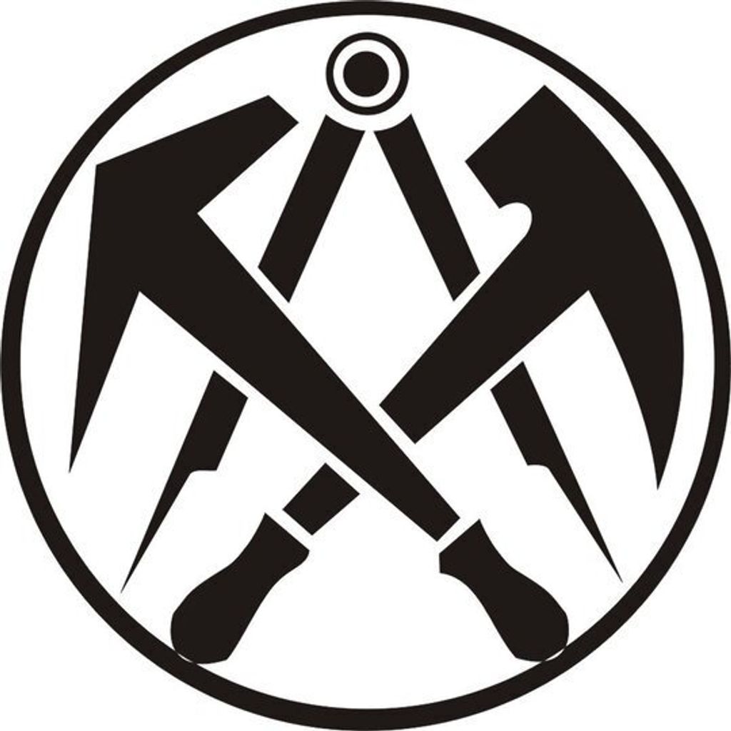 KFZ Aufkleber - Autoaufkleber - Dachdecker, Zunftzeichen - Dachdecker Innung - Handwerk