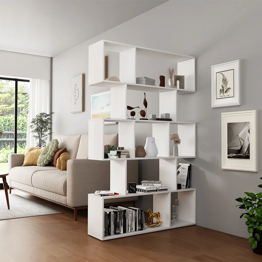 Meuble rangement cube blanc pour optimiser petits espaces Aramis - 4