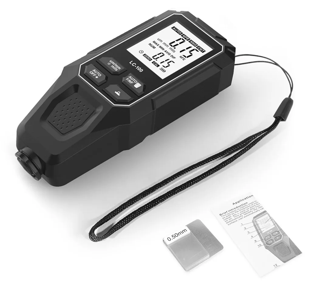 Testeur de revêtement portable avec détection auto métaux ferreux