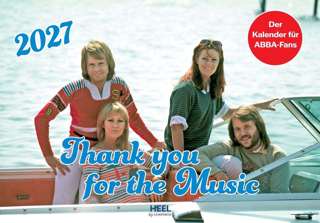 ABBA Wandplaner 2027 mit ikonischen Bildern, Serie 'Thank Produktbild 