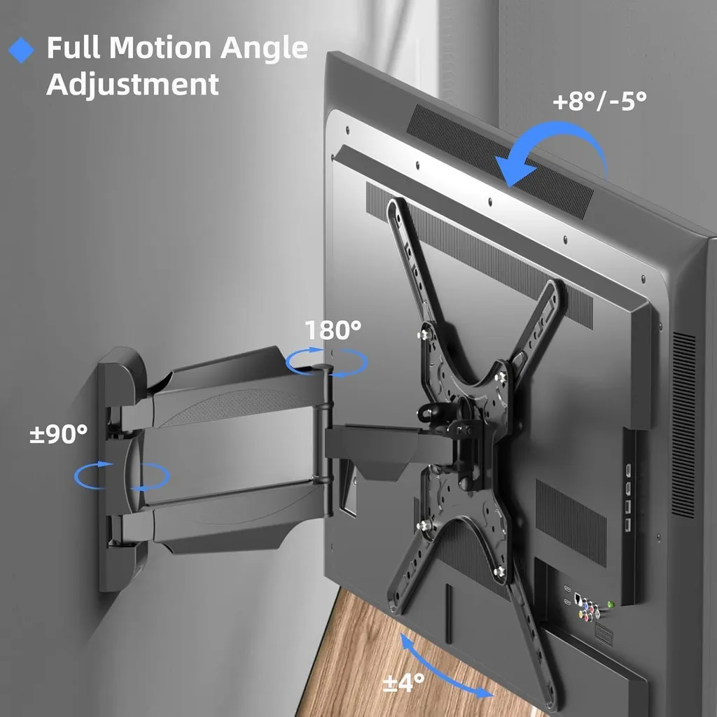 Support TV Orientable 32-55 Pouces avec Bras Extensible et Inclinable - 2