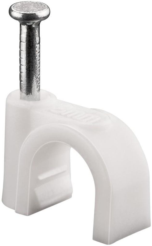 Goobay Kabelschelle 8 mm, weiß, Befestigung für Kabel mit Produktbild 