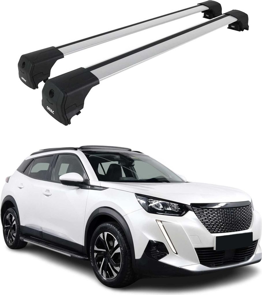 Barres De Toit Transversales pour Peugeot 2008 2020-2023 Image du produit 