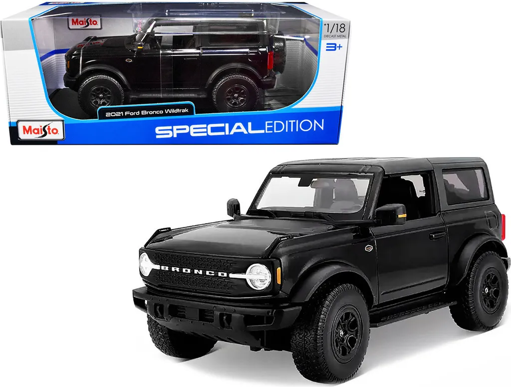 Ford Bronco Wildtrak 2021 Maisto 1:18 - Réplique Métal de Collection