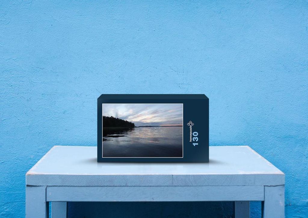 hansepuzzle 69708 - Finnland Puzzle, 130 Teile, Natur, 28,7 x 20,0cm mit hochwertiger Aufbewahrung, Kartonbox und wiederverschließbarem Beutel