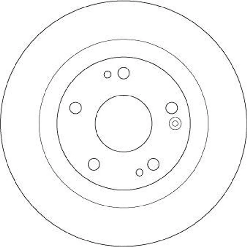 Disque de frein TRW DF6705 pour Entretien Honda Civic OE 42510TGNG00