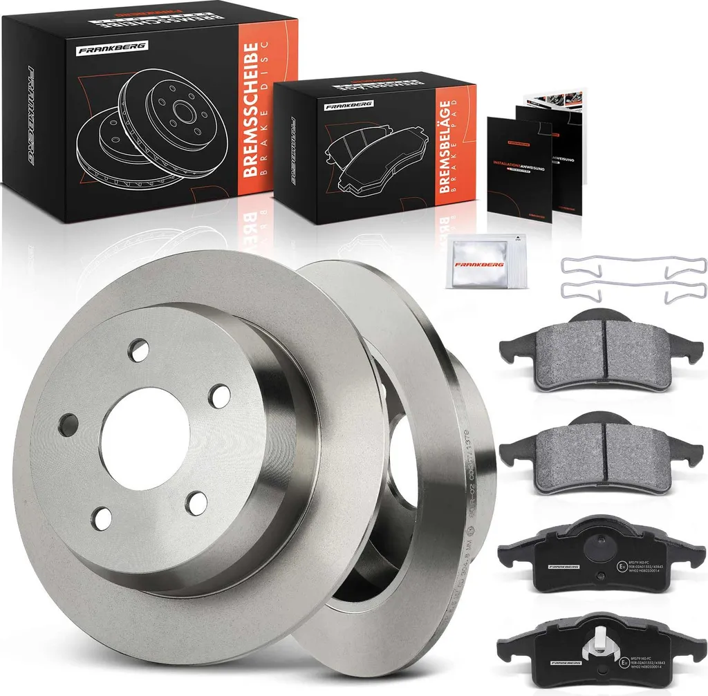 Kit Freins Arrière Complet avec Disques et Plaquettes pour Jeep Cherokee II
