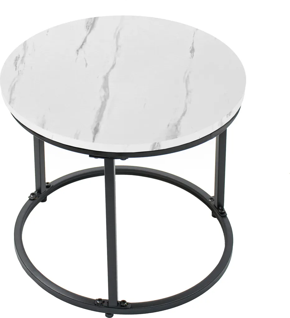 Tables basses gigognes pour petits espaces, solution salon industriel - 6