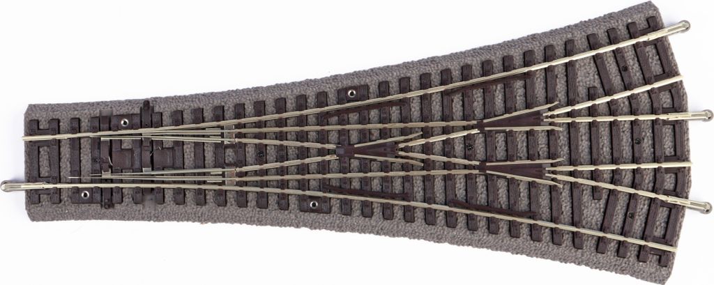 Piko 55425 H0 A-Gleis m. Bett. 3-Wegeweiche W3