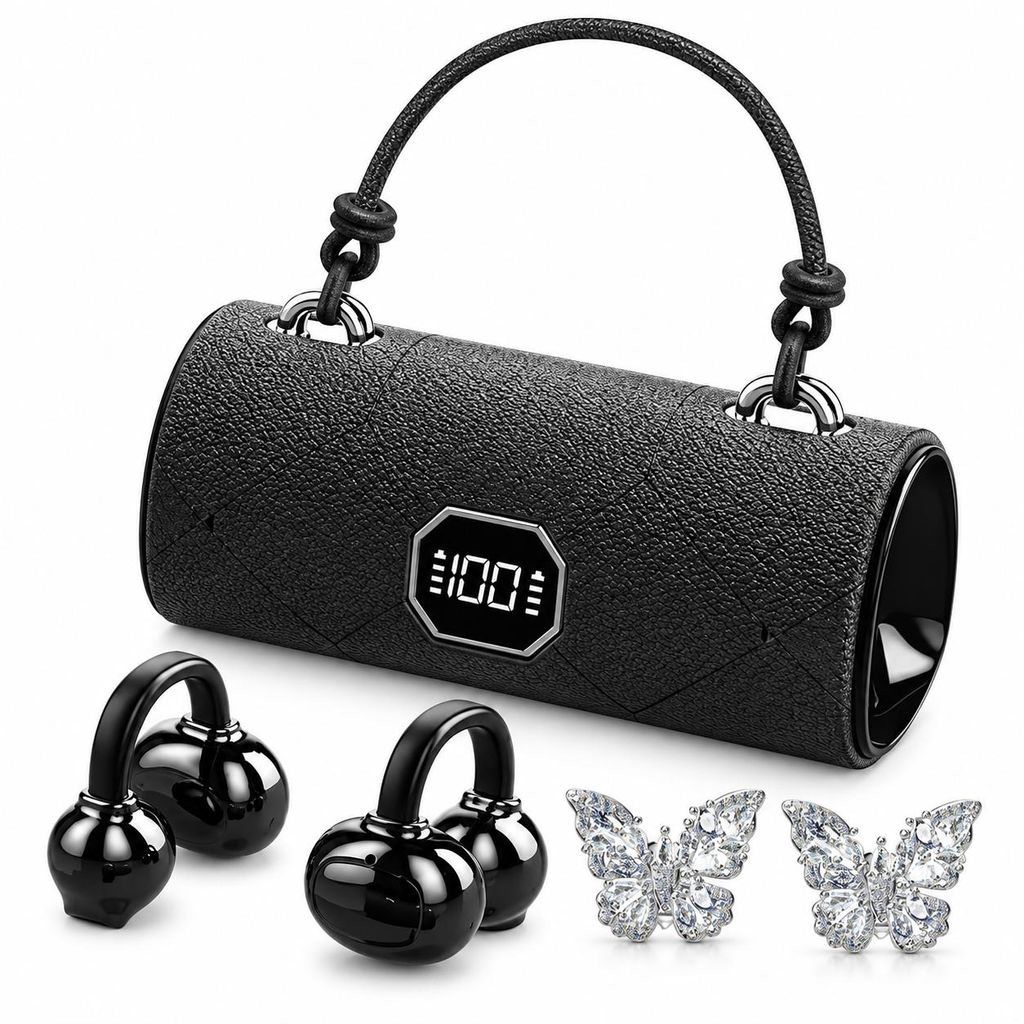 Bluetooth-oordopjes met Bluetooth 6.0 – CLIPTUNE, zwart Productafbeelding 