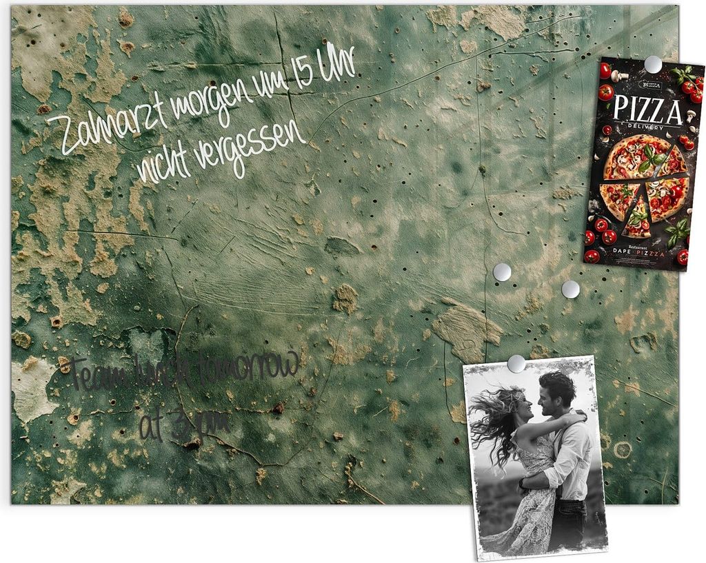 Magnettafel 120x90cm Pinnwand Whiteboard beschreibbar - Abblätternde Wandfarbe