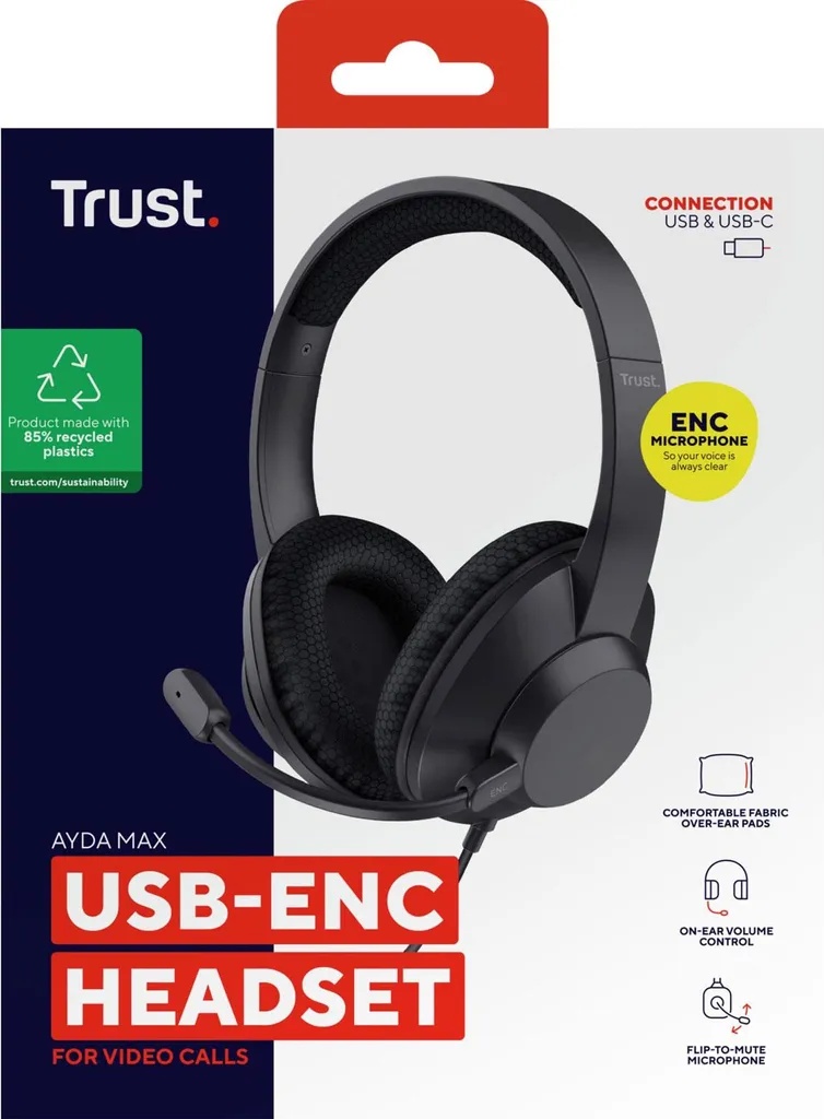 Trust Ayda Max USB-ENC Recensione: Cuffie Over-Ear Eco-Friendly - 8