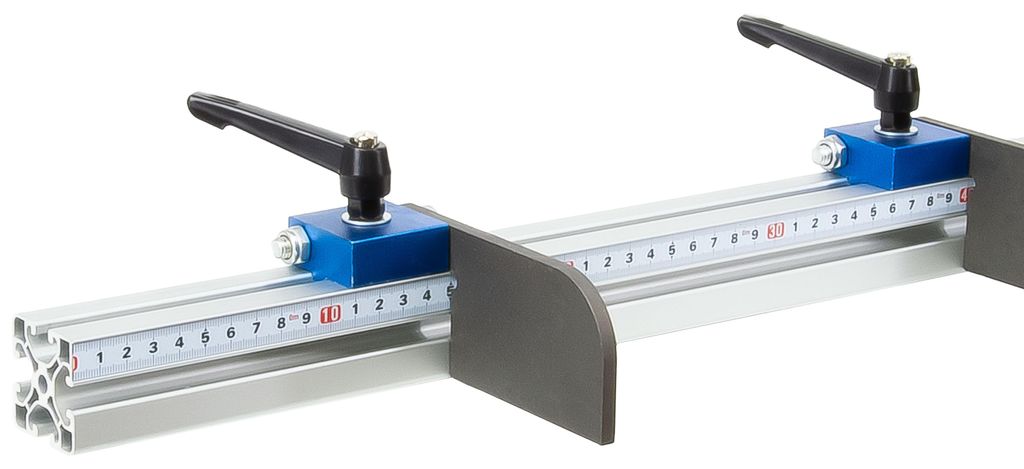 SCHMIDT systemprofile Längenanschlag C 2m Links-Rechts Aluminium Anschlag Profil