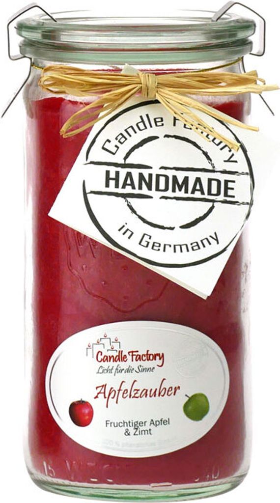Candle Factory Mini Jumbo Apfelzauber Duftkerze Dekokerze 307-078