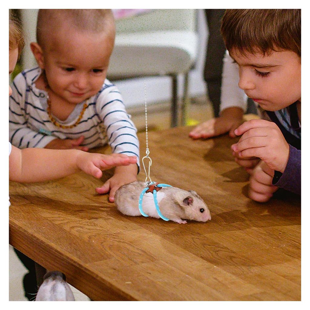 Geschirr und Leine für Kaninchen und Hamster aus atmungsaktivem Material, strapazierfähig und komfortabel für Kleintiere im Freien