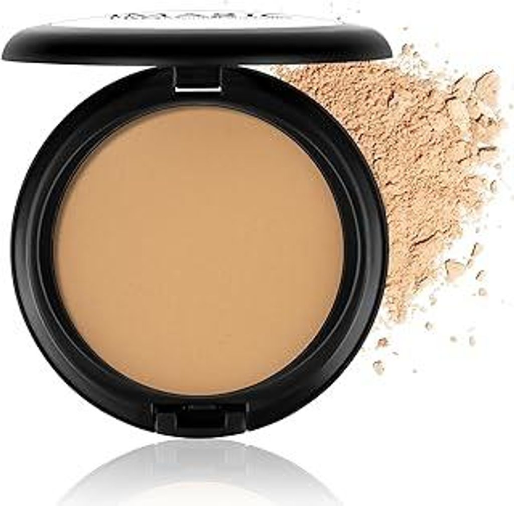 Natural Compact Powder, Wasserfest Matt Powder Make Up, Universal Make Up Puder Cosmetic, Mattierend Kompaktpuder für Einen Natürlichen Glow, Por...