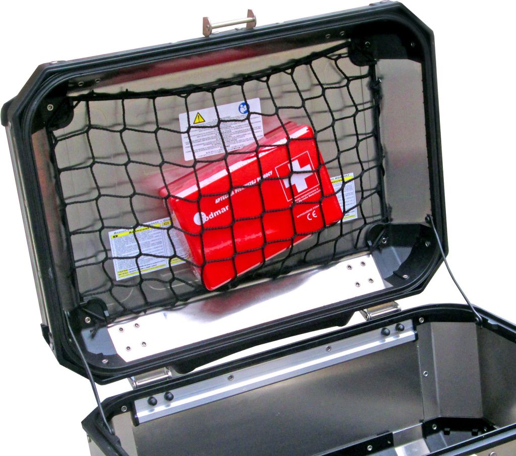 TrunkExpert Trax Adventure SW-MOTECH Kofferraumnetz Motorradkoffer Schwarz, 38l