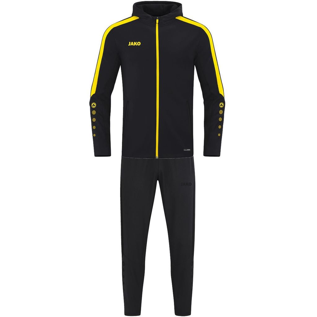 JAKO Damen Präsentationsanzug Power, Farbe:schwarz/citro, Größe:40